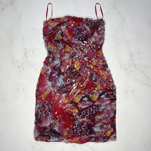 Neu Diane von Furstenberg Damen Seidenkleid Mehrfarbig Größe 2 - Bild 1 von 16