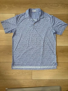 Peter Millar Sommer Comfort Poloshirt Herren Large Cocktail Print Lila Blau - Bild 1 von 12