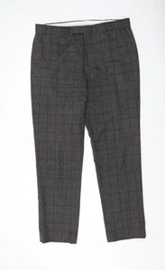 John Lewis Men's Grey Wool Trousers - 38L, Regular Fit - Picture 1 of 12