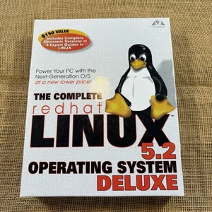 Complete Redhat Linux 5.2 Operating System Deluxe 90s Rare Open Box. Never Used - Picture 1 of 3