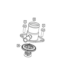 Termostato Mopar genuino 52028898AJ - Imagen 1 de 3