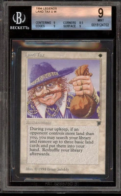 Magic the Gathering MTG Land Tax Legends BGS 9 Mint - Image 1 of 2