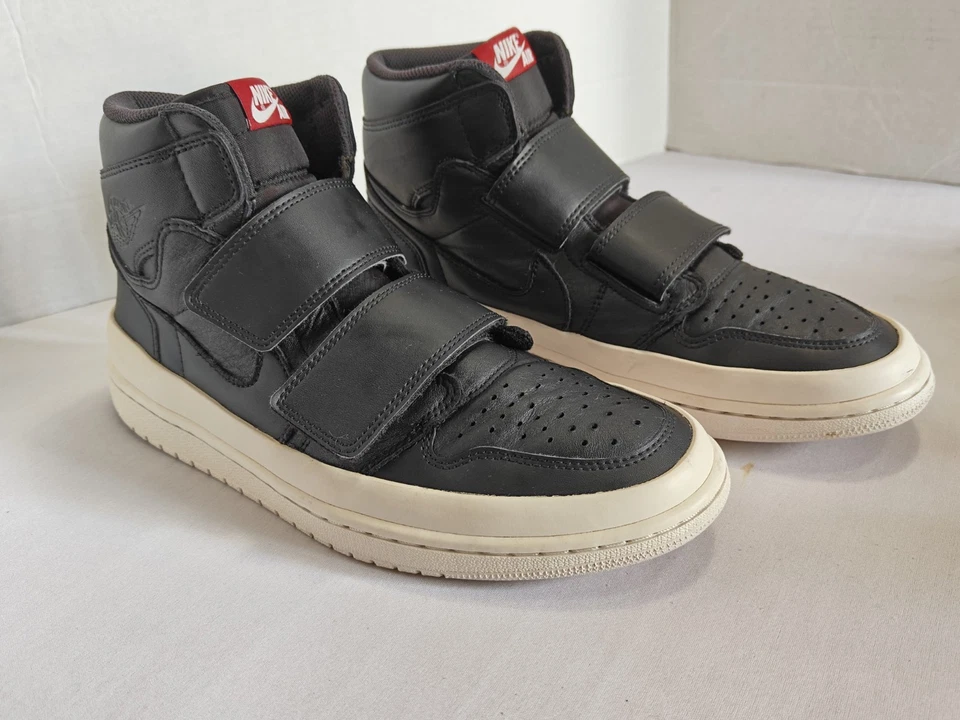 Nike Air Jordan 1 Retro Doble Correa Alta Negro Blanco 10.5 AQ7924-001 Foto 1 de 4