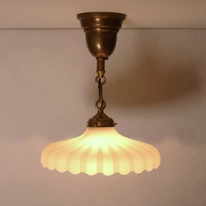 Perfekter edwardianischer Mondstein Anhänger, neu verdrahtet - Original Galerie / Beschläge sehr guter Zustand - Bild 1 von 24