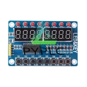 8-Bit LED 8-Bit Digital Tube 8 KeyS TM1638 Display module for AVR Arduino ARM - Picture 1 of 4
