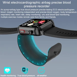 2025 Smart Health Watch Men for BP Uric Acid Lipids Airbag Sensor - Photo 1 sur 17