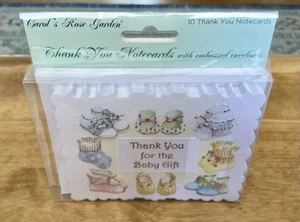 Carol Wilson Rose Garden “Thank You for Baby Gift” Thank You Notes-10 Count, NIP - Picture 1 of 6