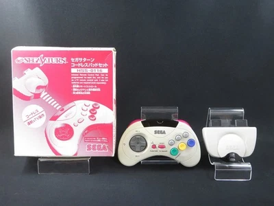 Tested SEGA SATURN Cordless Wireless Pad SET Controller SS HSS-0116 Japan 1 - Image 1 of 4