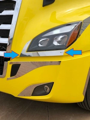 2018+ Freightliner Cascadia Par de Faros Borde Nuevo Body Estilo Par Set SS Foto 1 de 4