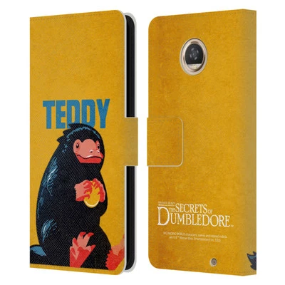FANTASTIC BEASTS: SECRETS OF DUMBLEDORE BADGES LEATHER BOOK CASE MOTOROLA PHONES - Image 1 of 4