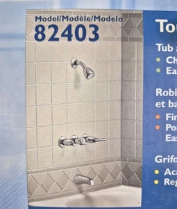 MOEN Lever Handle Tub/Shower Combination Chrome W/Shower Head 82403 New in Box - Picture 1 of 8