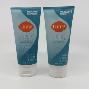 Lume Acidified Body Cream Unscented 6 Oz. 2 PACK NEW SEALED Smoothing Lotion KP - Picture 1 of 3