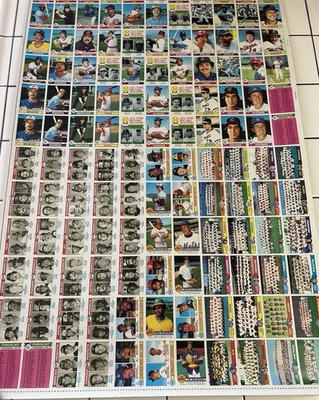 Tarjetas de béisbol Topps 1979 hoja sin cortar equipo prospectivas Nolan Ryan Pete Rose Foto 1 de 4