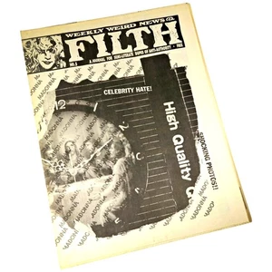 Weekly Weird News & Filth #5 1992 San Francisco Chuck Sperry Alt Newspaper Zine - Picture 1 of 5