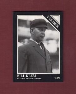 #1190 BILL KLEM, HOF Umpire PROMOTIONAL card (1994 Conlon/Megacards) PROMO A