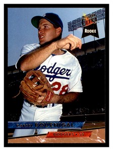 1993 Fleer Ultra #50 RAFAEL BOURNIGAL RC Los Angeles Dodgers Rookie