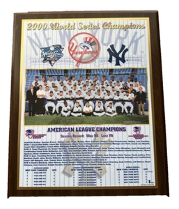 2000 New York Yankees World Series Champions Team Photo Plaque D.Jeter, D.Gooden - Picture 1 of 3