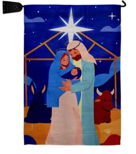 Christmas Decorations Nativity Home Banner Room Wall Hanging Patio Porch Door... - Picture 1 of 12