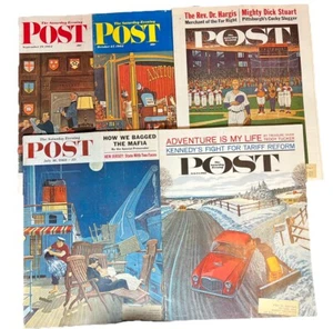 Saturday Evening Post Williamson Covers VG Art Vintage 60’s Illustration - Picture 1 of 8