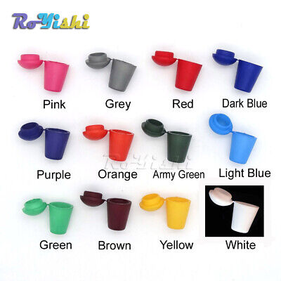 13pcs Colorful Cord Ends Bell Stopper With Lid Lock Plastic Toggle Clip • 3.96€