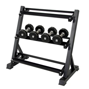 Dumbbell Rack Storage Stand Hex Weight Heavy Duty 3 Tier Wide Home Gym Fitness - Picture 1 of 8