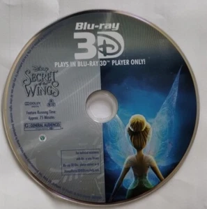 Disney Secret Of The Wings 3D Blu-ray, disc only in clear paper envelope - Picture 1 of 1