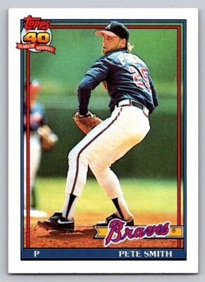 1991 Topps - Pete Smith #383 - Image 1 of 2