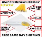 DOUBLE DIPPED 10PS Silver Nitrate Applicator Sticks 6&quot; Warts Removal Petnail