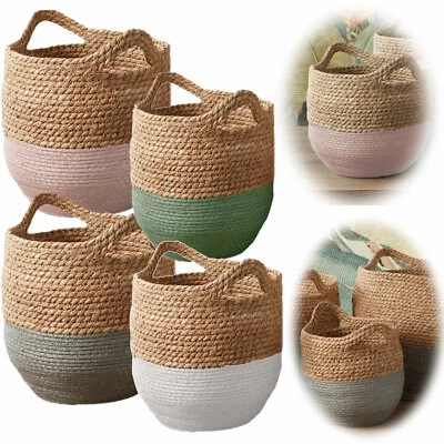 Design Blumentopf Übertopf Pflanztasche Deko Textil-Topf Blumen-Korb Pflanz-Topf - Bild 1 von 4