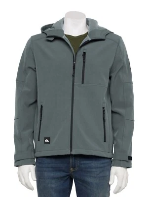 NWT Quicksilver Soft Shell Full Zip Stretch Jacket Black Size Large $110 - Image 1 of 4