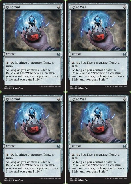 MTG - 4x RELIC VIAL - Zendikar Rising (U) - Image 1 of 1