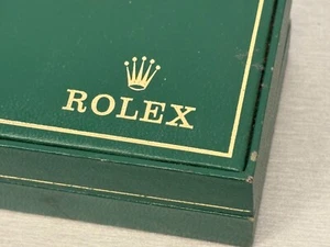 ROLEX 1980'/1990's GREEN LEATHER SERVICE DIVISION BOX - Picture 1 of 9
