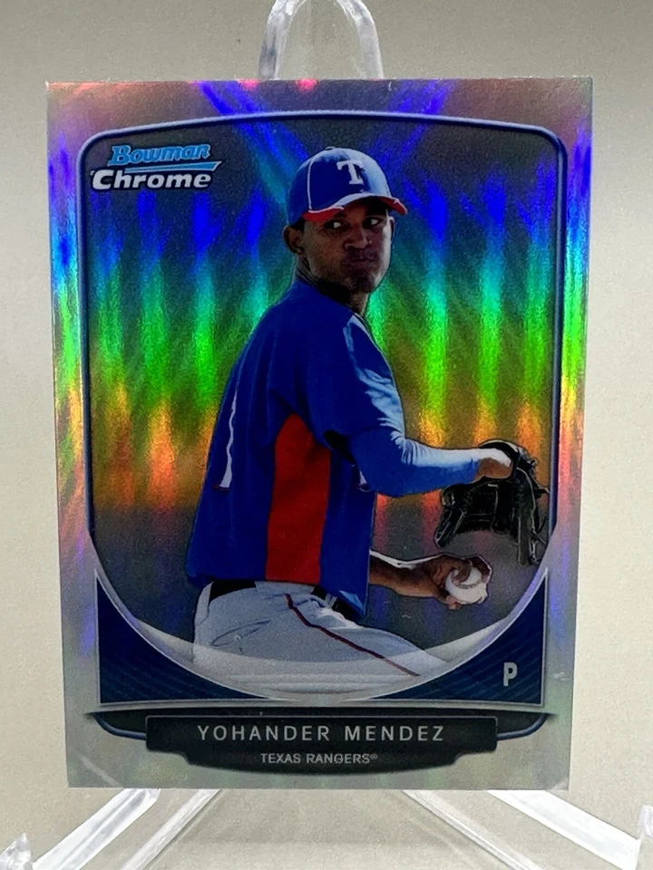 YOHANDER MENDEZ 2013 Bowman Chrome MINI REFRACTOR #077/125 (#308) - NM/MT - Image 1 of 2