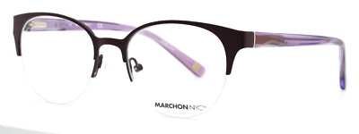 Gafas para mujer MARCHON NYC M-4004 505 ciruela ojo de gato medio borde 50-18-135 B:40 Foto 1 de 4