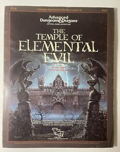 1985 DUNGEONS & DRAGONS THE TEMPLE OF ELEMENTAL EVIL MODULE TSR 9147 1st ED