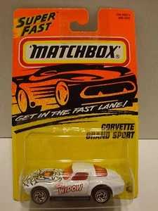 Tarjeta Matchbox Superfast Chevrolet Corvette Grand Sport The Widow #2 1:64 C49-3 - Imagen 1 de 10