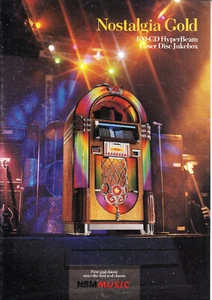 N.S.M. NSM Nostalgia Gold (1994) CD juke box jukebox Flyer Brochure BRAND NEW - Picture 1 of 4