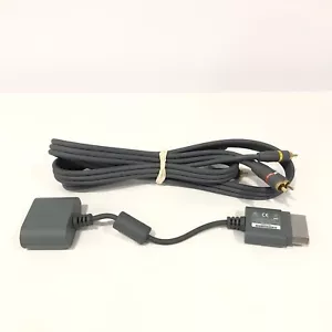 MICROSOFT XBOX 360 X808221-001 AUDIO ADAPTER GENUINE CABLE CORD W/ EXTENSION - Picture 1 of 5