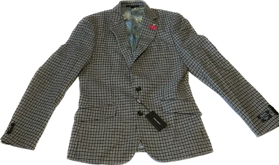 Gianni Feraud Billy Jacket Mens Size 38 Multicolor Grey Wool Blend - Image 1 of 4