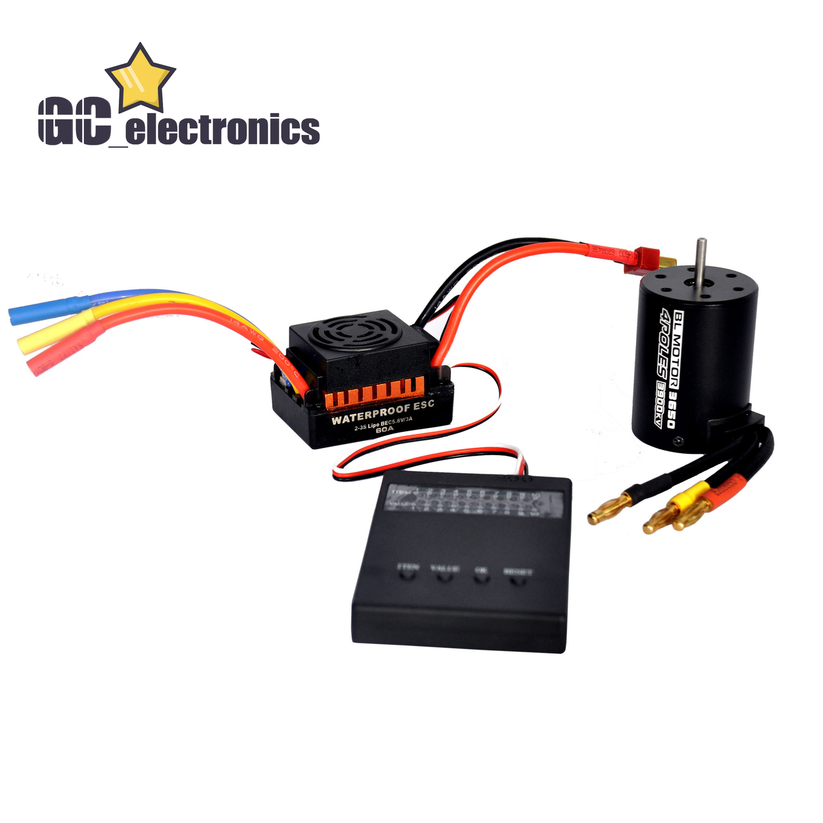 Waterproof 3650 3900KV Brushless Motor 