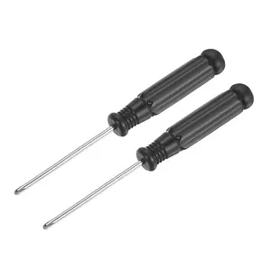 Mini destornillador Phillips 2,0 mm con mango negro para electrodomésticos pequeños, 2 piezas - Imagen 1 de 5