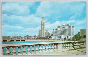 1951 Postcard Civic Center Columbus Ohio OH Downtown - Picture 1 of 4