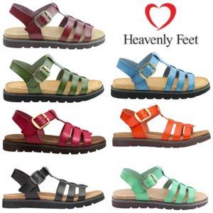 Women's Heavenly Feet Saltwater Sandals Lightweight Summer Open Toe Shoes UK 3-8 - Picture 1 of 31