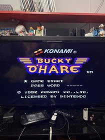 Konami Bucky O'Hare Platformer Nintendo NES 1992 NTSC-U/C Game Cartridge
