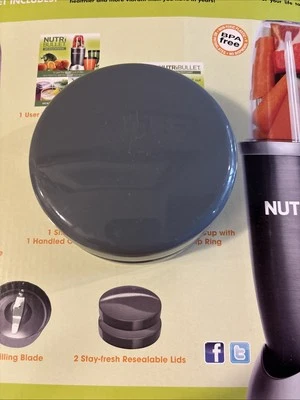 2-Stay Fresh Grey Replacement Lid For NutriBullet Magic Bullet For 600-900wts - Image 1 of 4