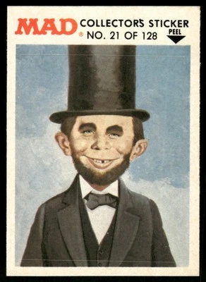 1983 MAD Magazine Collectors Sticker Fleer Alfred E Neuman VTG #21 - Image 1 of 2