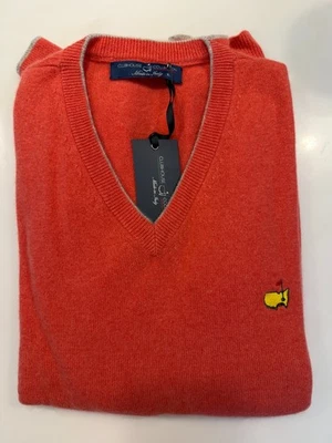 Легкий кашемировый свитер Masters Clubhouse Collection Coral с V-образным вырезом размер XL - Изображение 1 из 2