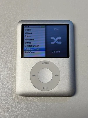 Apple iPod nano 3. Generation 3g silber (8GB) A1236 sehr guter Zustand #2 - Bild 1 von 4