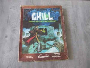 CHILL ADVENTURES IN THE UNKNOWN PACESETTER GAMES TERROR RPG 1984 EN CAJA EN MUY BUENA CONDICIÓN - Imagen 1 de 5