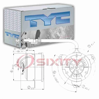 Motor ventilador de refrigeración del motor TYC para Jeep Liberty 2002-2004 3,7 L V6 correas embrague wd Foto 1 de 4